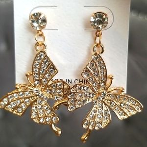 3 for $15 Sparkly Butterfly Earrings